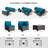  Patio Furniture Set - All-Weather,Water-Resistant - 7 Piece Patio Wicker Rattan Sectional Sofa, Modular Outdoor Conversation Set for Backyard, Garden, Poolside, Balcony-1928765525