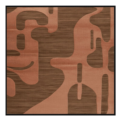 Tapis abstrait lavable à la machine