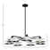 7 - Light Dimmable Sputnik Modern Linear Chandelier