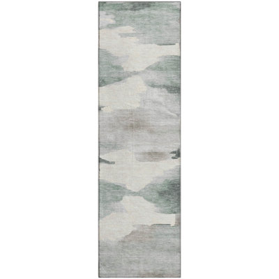 Premium Machine Washable Mayfield AMF2259 Swirls Rug
