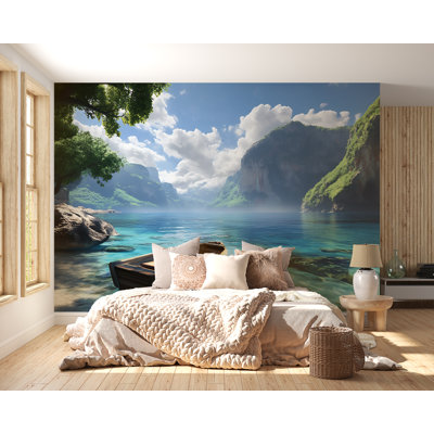 Papier peint Tropical Mountain Lake