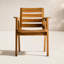 Fauteuil de salle à manger en bois massif Casares