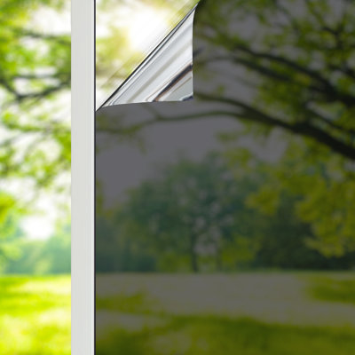 One Way Privacy with Heat Control Non-Wall Damaging Window Decal
