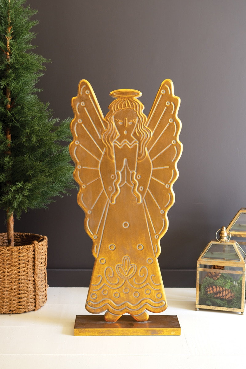  Antique Gold Angel Sculpture