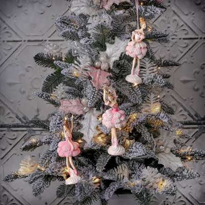 5.5-6" Resin Ballerina Ornament Set of 3