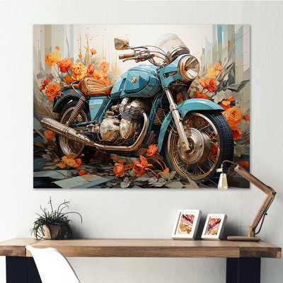«Geometric Bike Essence I», reproduction sur toile