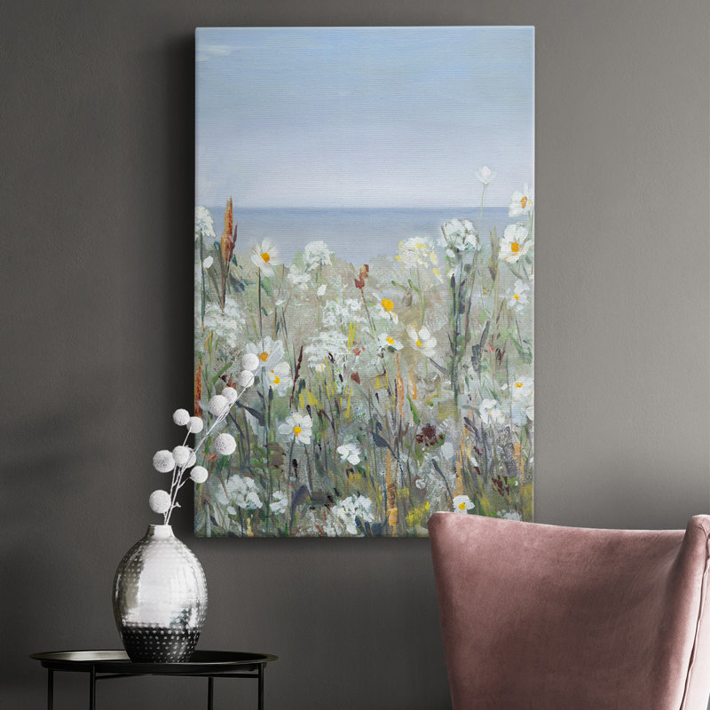 Wild Sea Breeze I - peinture sur toile tendue, H 36 po x l 24 po x P 1 po