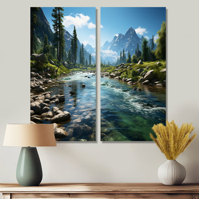 USA Yosemite National Park Landscape III - Landscapes USA Wall Art 2-Panels