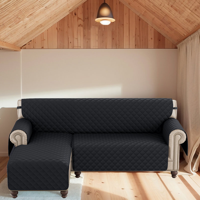 Housse de canapé réversible en forme de L - Housse de canapé modulaire Protection and Elegance, H 137 po x l 174 po