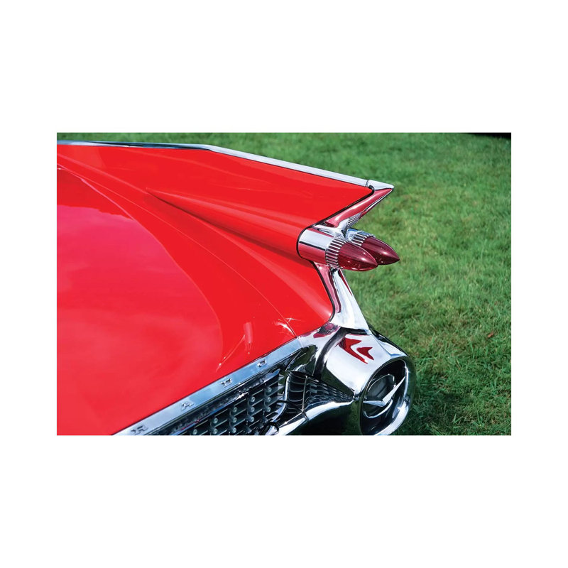 1959 Cadillac Tail Fin And Tail Light by Vintage Images - Wrapped Canvas Print, 20.32 cm H x 30.48 cm W