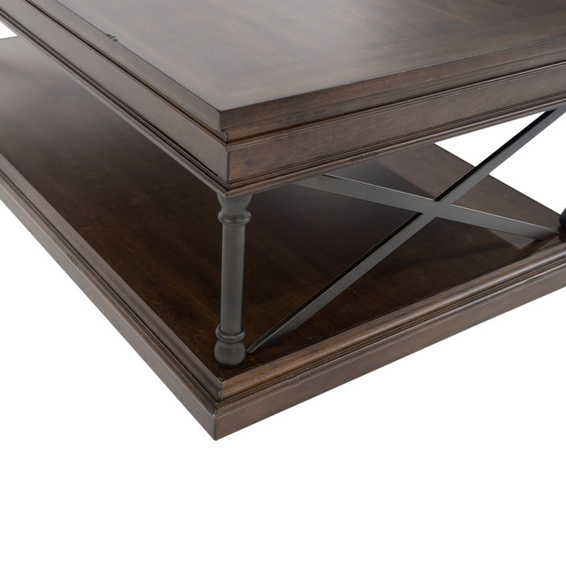 Table basse avec rangement et roulettes Abigaelle