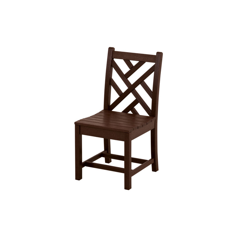Lakeside POLYWOOD Chippendale Dining Side Chair, Mahogany