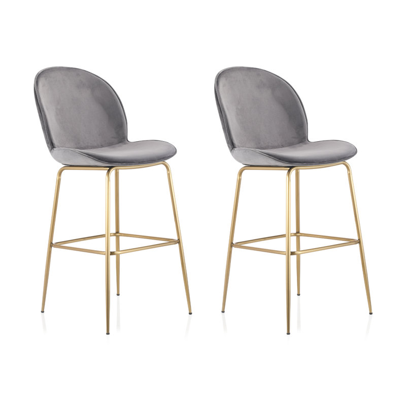 Tabouret de comptoir 26 po Kamloops, Gris