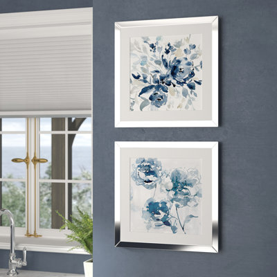 " Indigo Garden I " by Carol Robinson 2 - Pieces