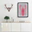 The Pink Lobster in Abstract - Picture Frame Graphic Art Print on MDF-55763519-55763524
