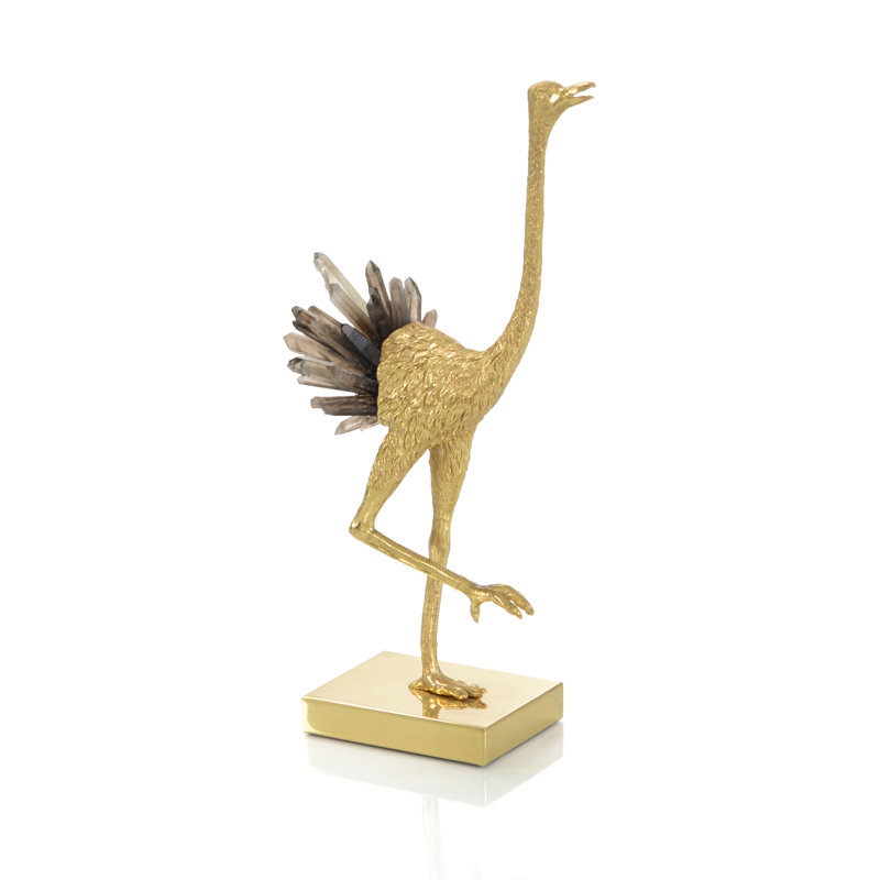 Struthio Sculpture I, 15" H x 8" W x 5.5" D