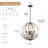4 - Light 20.4'' Dimmable Rustic Farmhouse Chandelier With Resin 4 - Antlers And Retro Metal Globe Shade-1776349487-1729115731