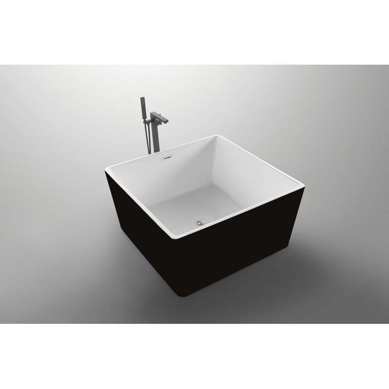 Toulouse 47.2'' x 47.2'' Soaking Acrylic Bathtub