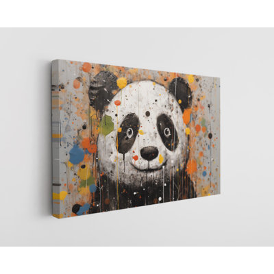 Cute Panda Canvas Print, Modern Wall Art Decor for Home & Office, Painting Reproduction