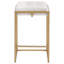 Tabouret de comptoir rembourré avec structure en métal Hicklin-100413402