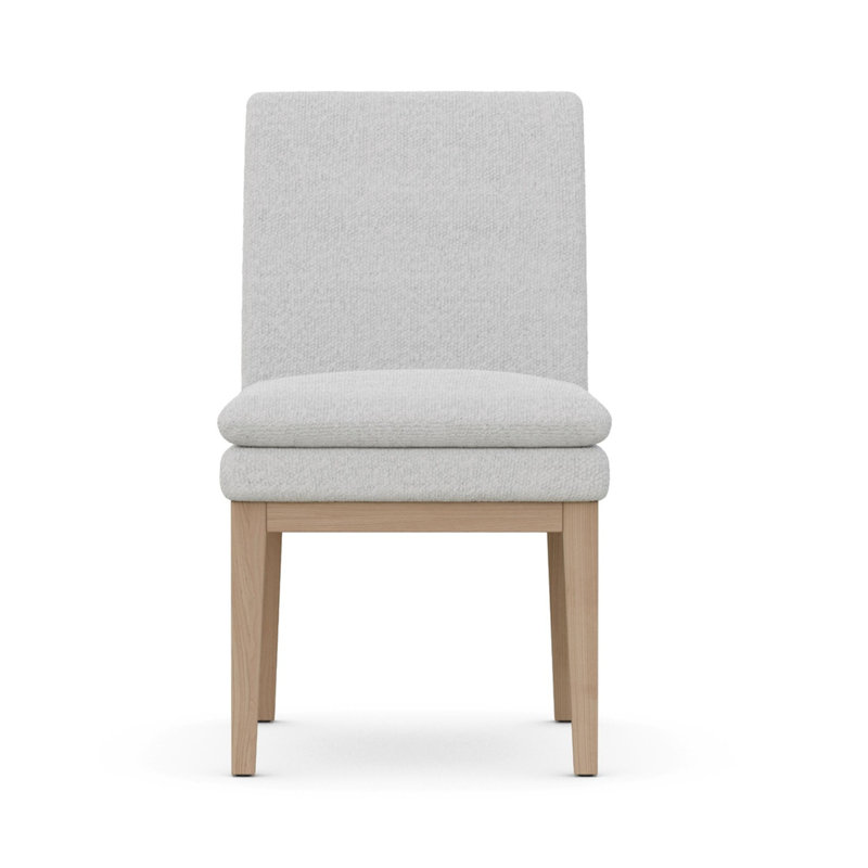 Chandler 19.69'' H Merino Pearl Performance Fabric Upholstered Side Chair
