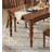 American-style full solid wood distressed rectangular dining table-1573597449