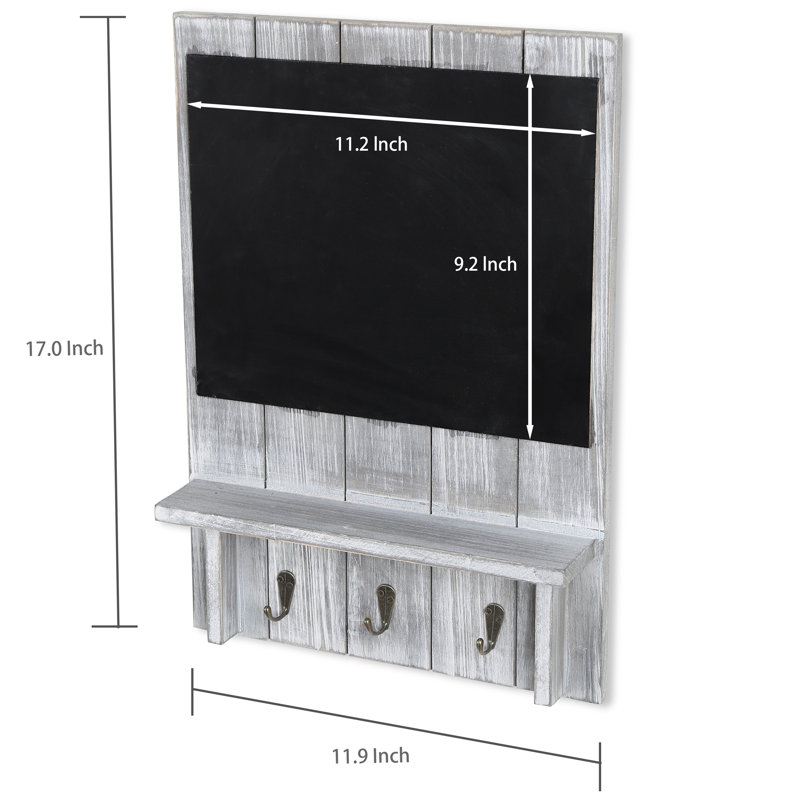 Avenal Wall Key Organiser with Key Hooks/Chalkboard