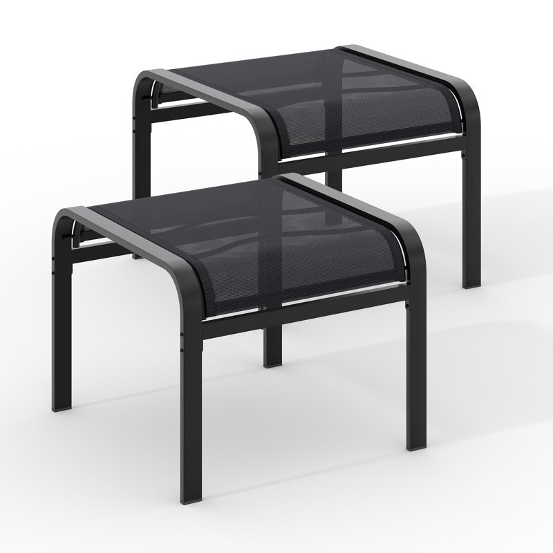 Outdoor Bench, Black, Black
