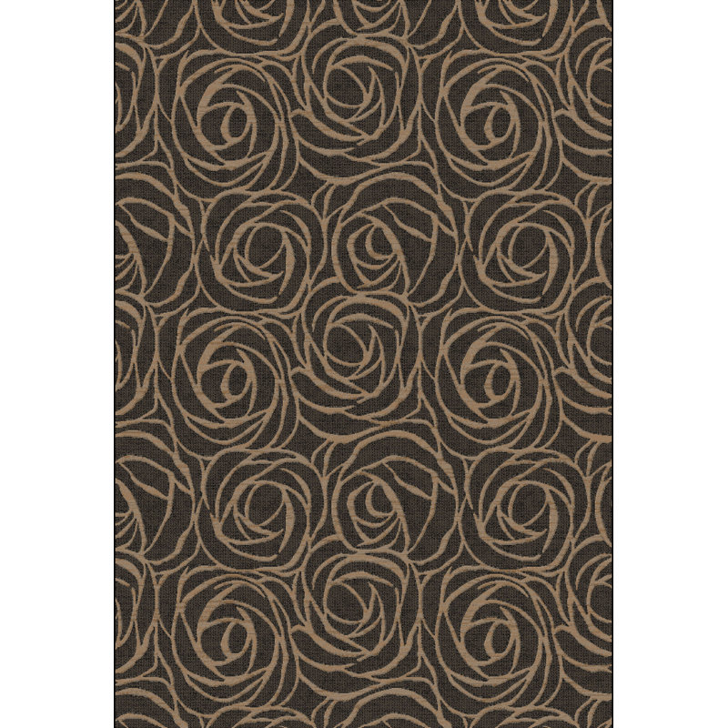 Tapis noir/brun zone Erroll