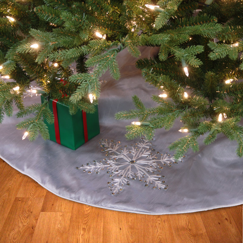 National Tree Company 42in. Snowflake Tree Skirt