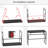Folding Desk Writing Computer Desk For Home Office, No-Assembly Study Office Desk Foldable Table For Small Spaces-1060341785-1060341798