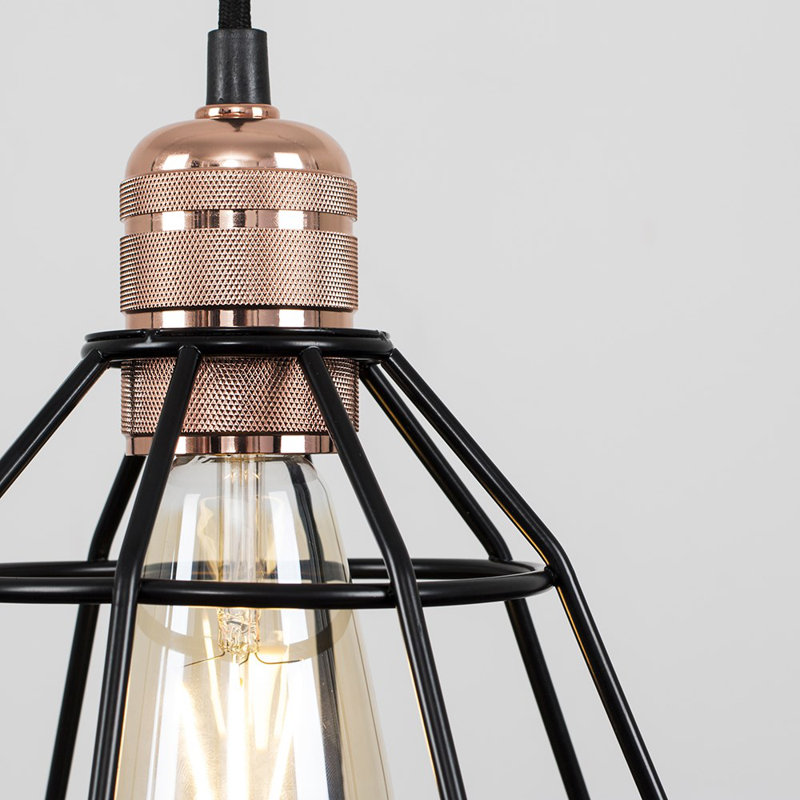 Baden 1 - Light Geometric Pendant, No, Black, Black