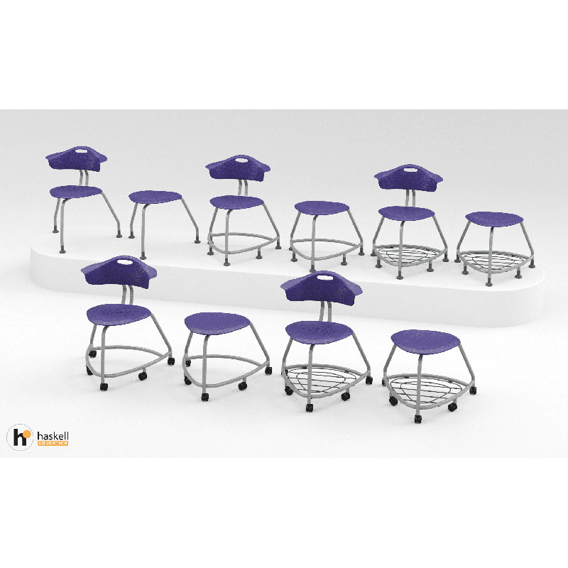 Chaise 360, glissières, Marine