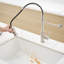 Robinet de cuisine avec douchette extractible en acier inoxydable nickel brossé