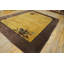 Antique Art Deco Room Size Wool Brown, Camel Rug