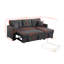 Canapé-lit modulaire réversible de 81,5 po de largeur (lit gigogne) avec méridienne de rangement-1717568342