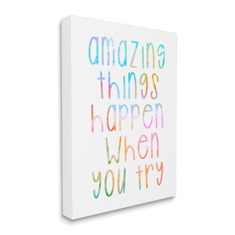 «Amazing Things Happen Expression» par Lil 'Rue, H 20 po x l 16 po x P 1,5 po