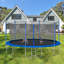 Trampoline ovale pliable pour tout-petits de 14 pi avec guidon Ceballos