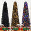 Arbre de Noël artificiel à charnière de 6 pi avec 571 pointes de branches et support en métal pour la décoration des fêtes à domicile