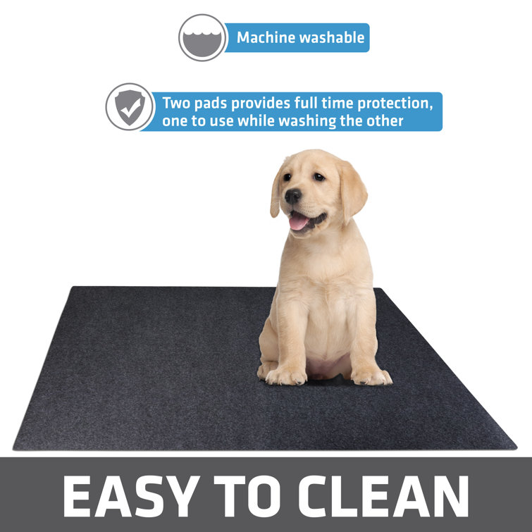 The Proper Pet Washable Pee Pads for Dogs, Reusable Puppy Pads 2 Pack -  Easy to Clean, Waterproof Dog Mat, Puppy Mat - Reusable Dog Pee Pads 