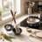 Kitchen 2-Bowl Black Ceramic Spoon Rest