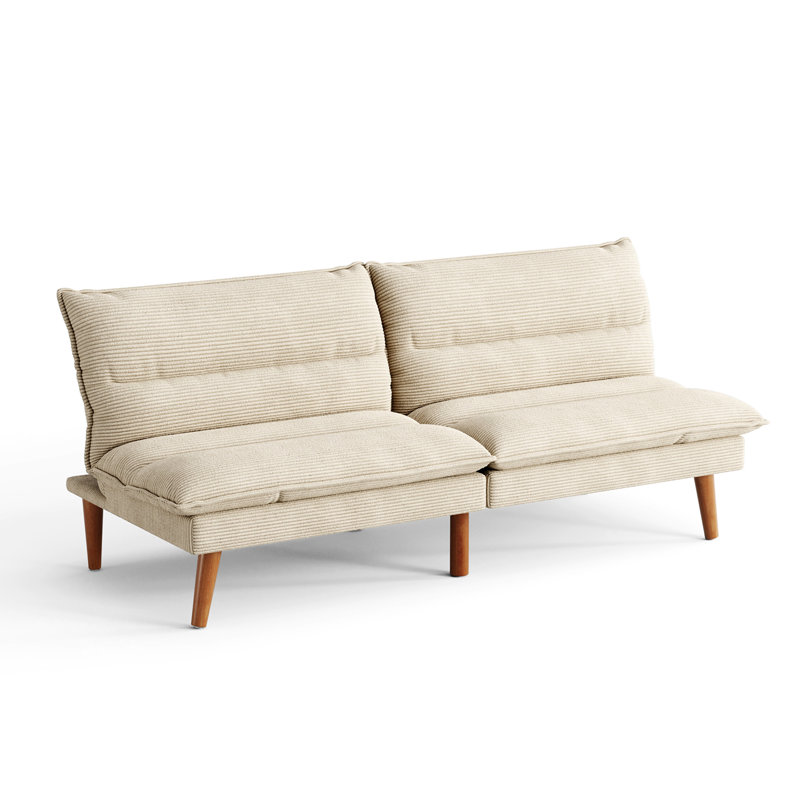 71''Corduroy Fabric Futon Couch