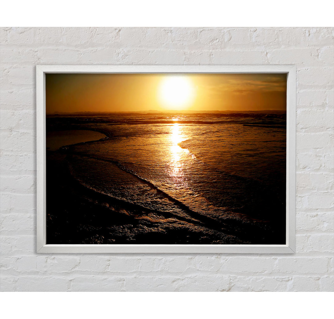 The Reflections Of The Ocean Sun - Single Picture Frame Kunstdrucke auf Leinwand