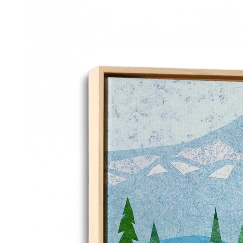 Reproduction d'art sur toile "Wilderness Collage XV" par Kim Conway, Tanné, «Floater», reproduction encadrée sans passe-par