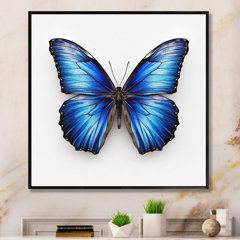 Iridescent Colorful Butterfly 24 in x 32 in Painting Canvas Art Print, by  Designart