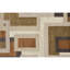 Geometric Area Rug in Brown/Ivory/Orange-962356356