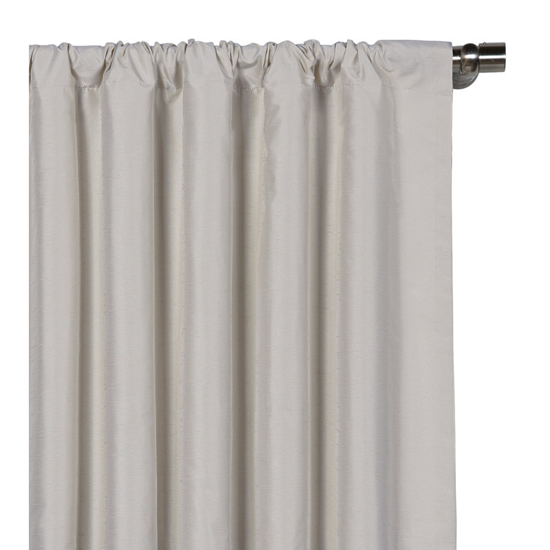 Edris Room Darkening Curtain, Fog, 48" x 84"