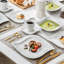 60 Piece Porcelain China Dinnerware Set, Service for 12