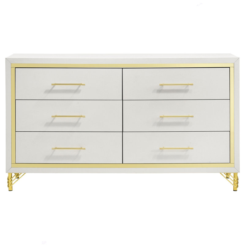 Commode de chambre à 6 tiroirs Chesney