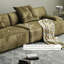 Green Polyester Modular Sofa cushion couch